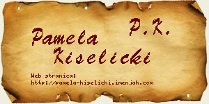 Pamela Kiselički vizit kartica